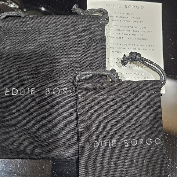 Eddie Borgo Supra Link Necklace And Matching Drop Earrings NWT MSRP $675 - Picture 9 of 10